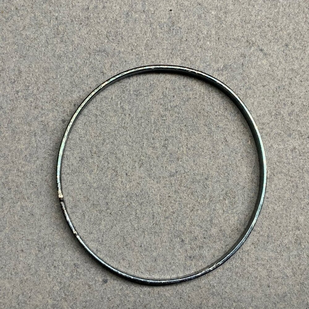 Zigzag Pattern Bangle Bracelet 7 In Black Silver … - image 2